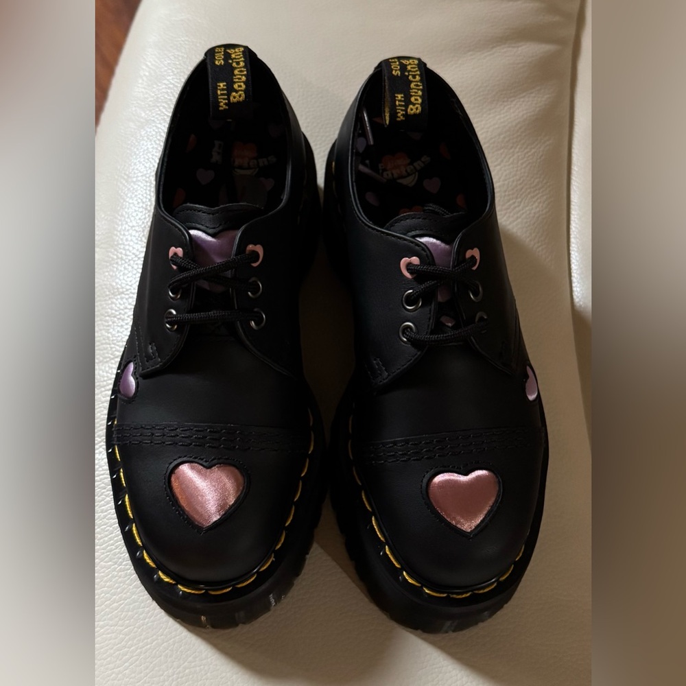 Dr. Martens 1461 Quad Heart Platform Derby/Oxford